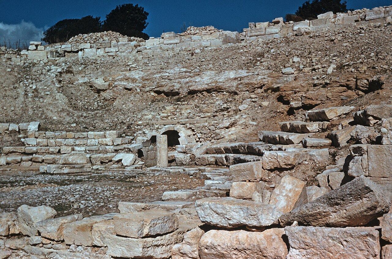 Kourion antikes Theater in der Nähe von Pissouri, Zypern