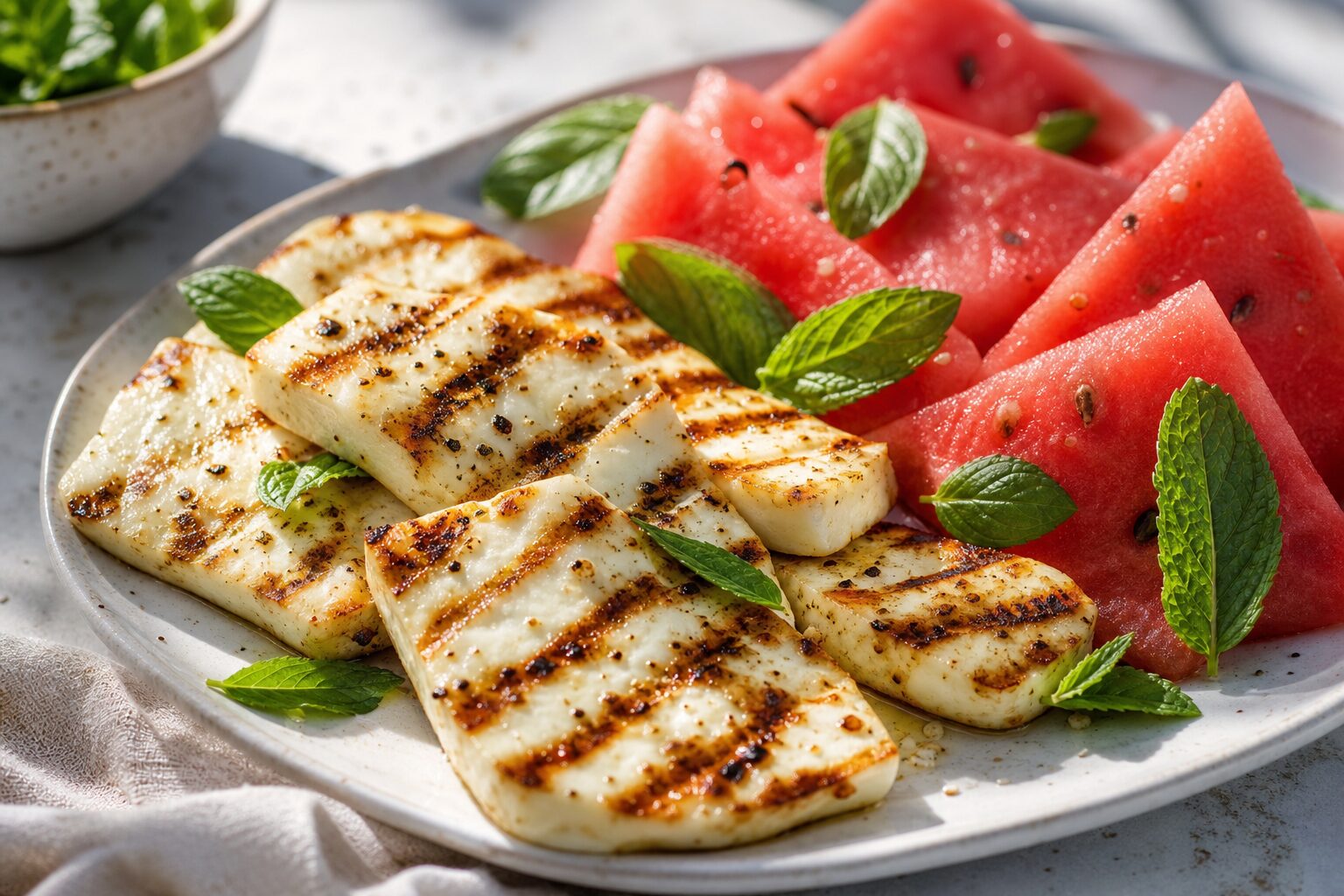 Halloumi and watermelon: the pairing that owns a Cypriot summer