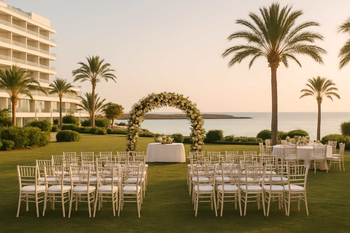 Adams Beach Hotel Hochzeit Einstellung (illustrativ)