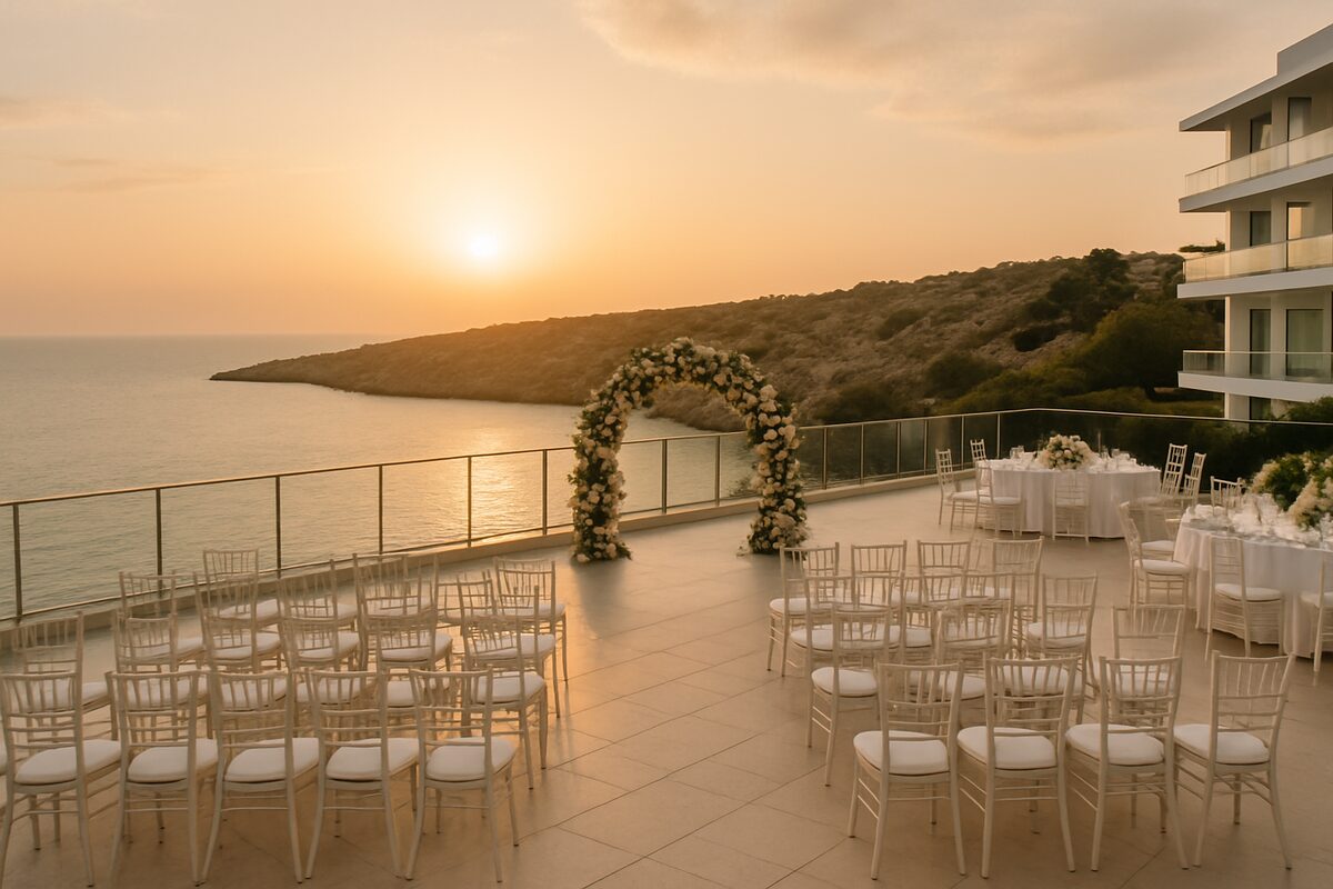 Grecian Park Hotel Hochzeit Einstellung (illustrativ)