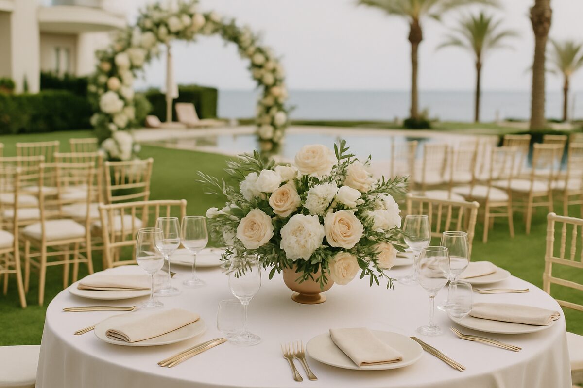 Σκηνικό γάμου Amathus Beach Hotel (ενδεικτικό)