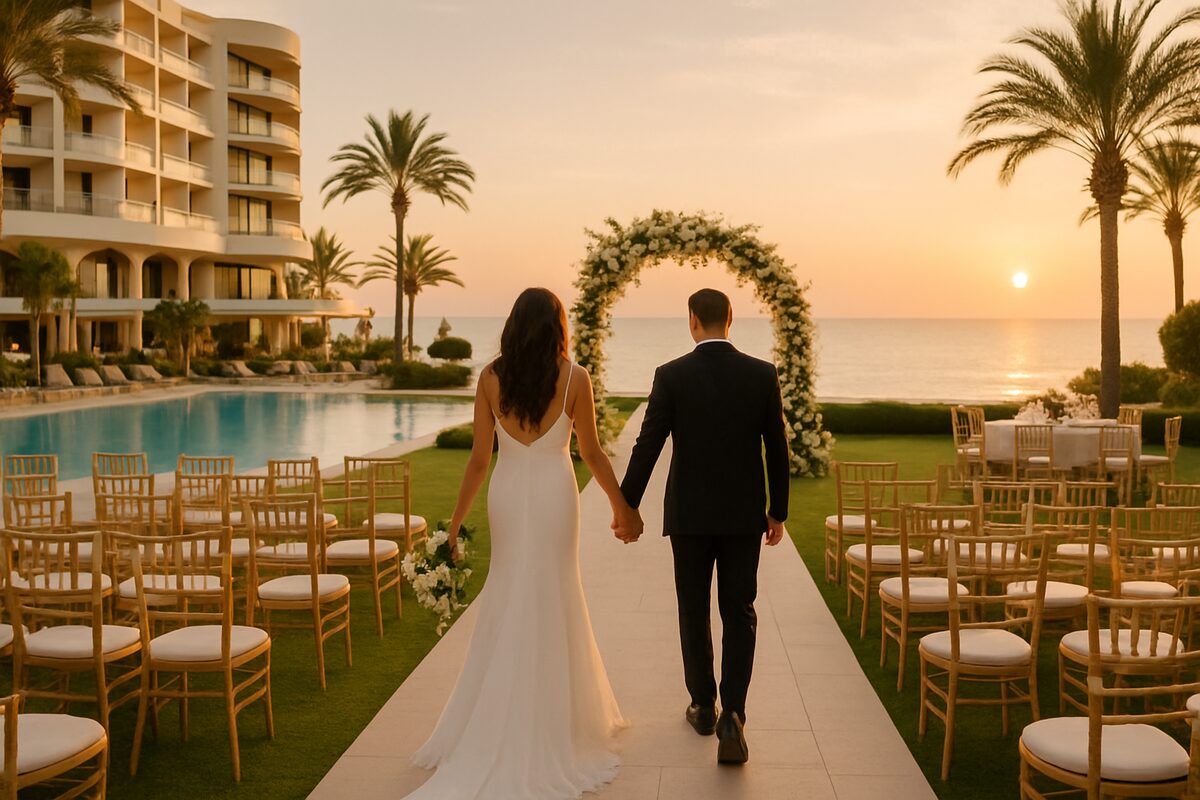 Σκηνικό γάμου Amathus Beach Hotel (ενδεικτικό)