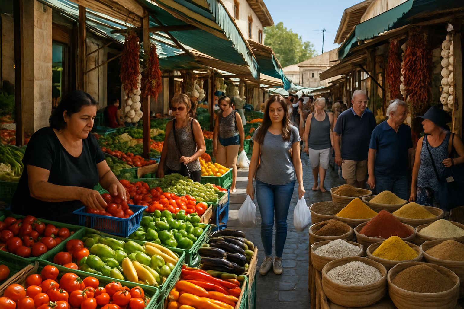 שווקי האוכל של קפריסין: חגיגה לחושים