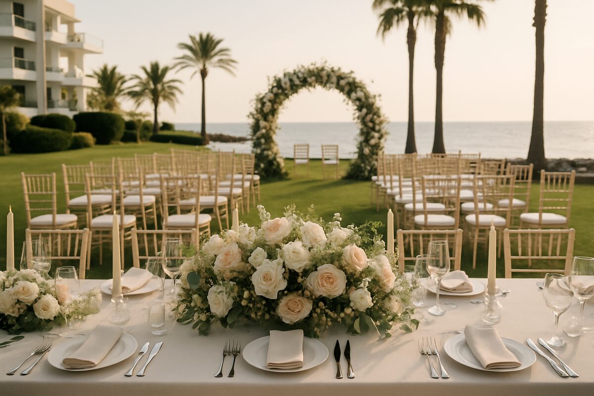בסביבה הקרובה של Amavi Wedding Setup (illustrative)