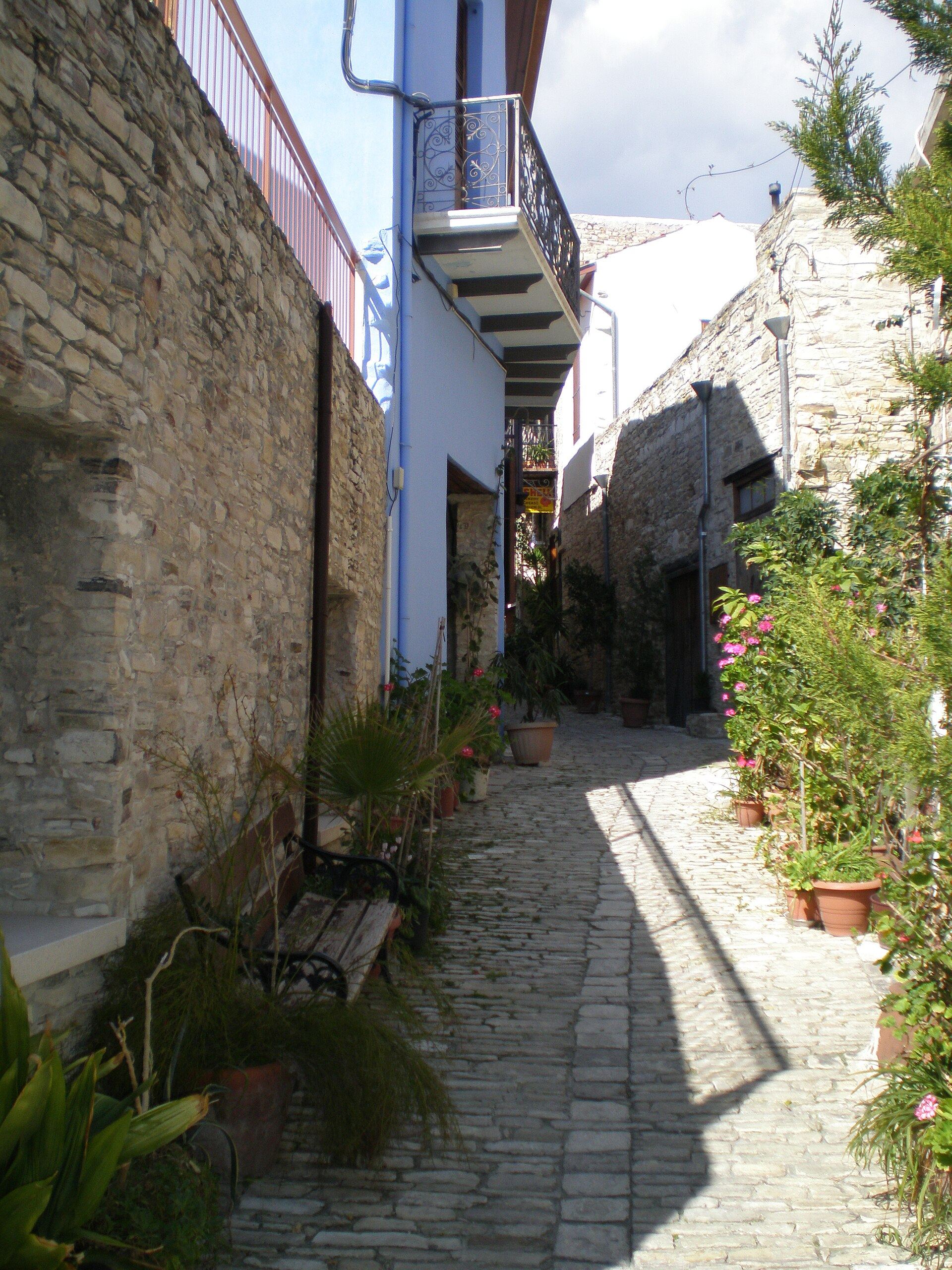 Lefkara village lane, Cyprus