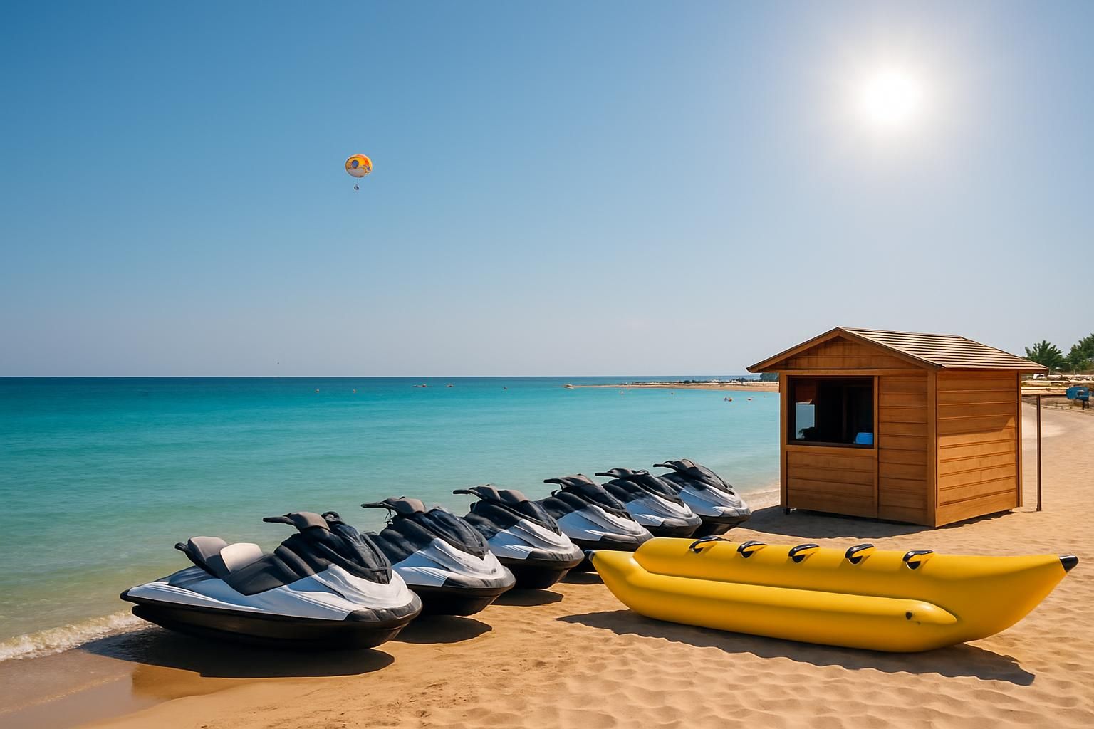 Jet skis, parasailing, SUP and kayaks in Cyprus