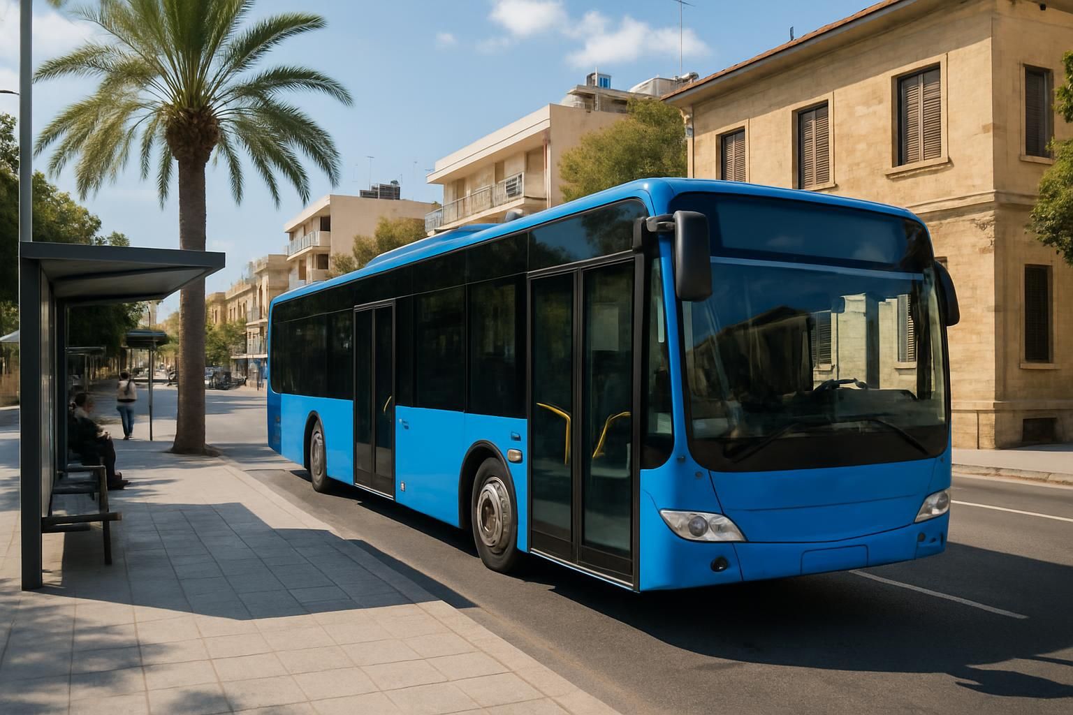 City buses in Cyprus