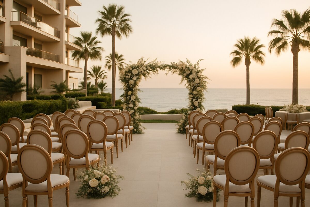 Amara wedding setting (illustrative)