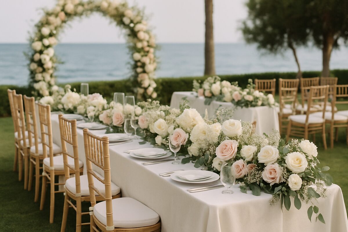 Amara wedding setting (illustrative)