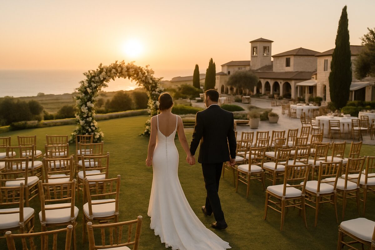 Aphrodite Hills Resort wedding setting (illustrative)