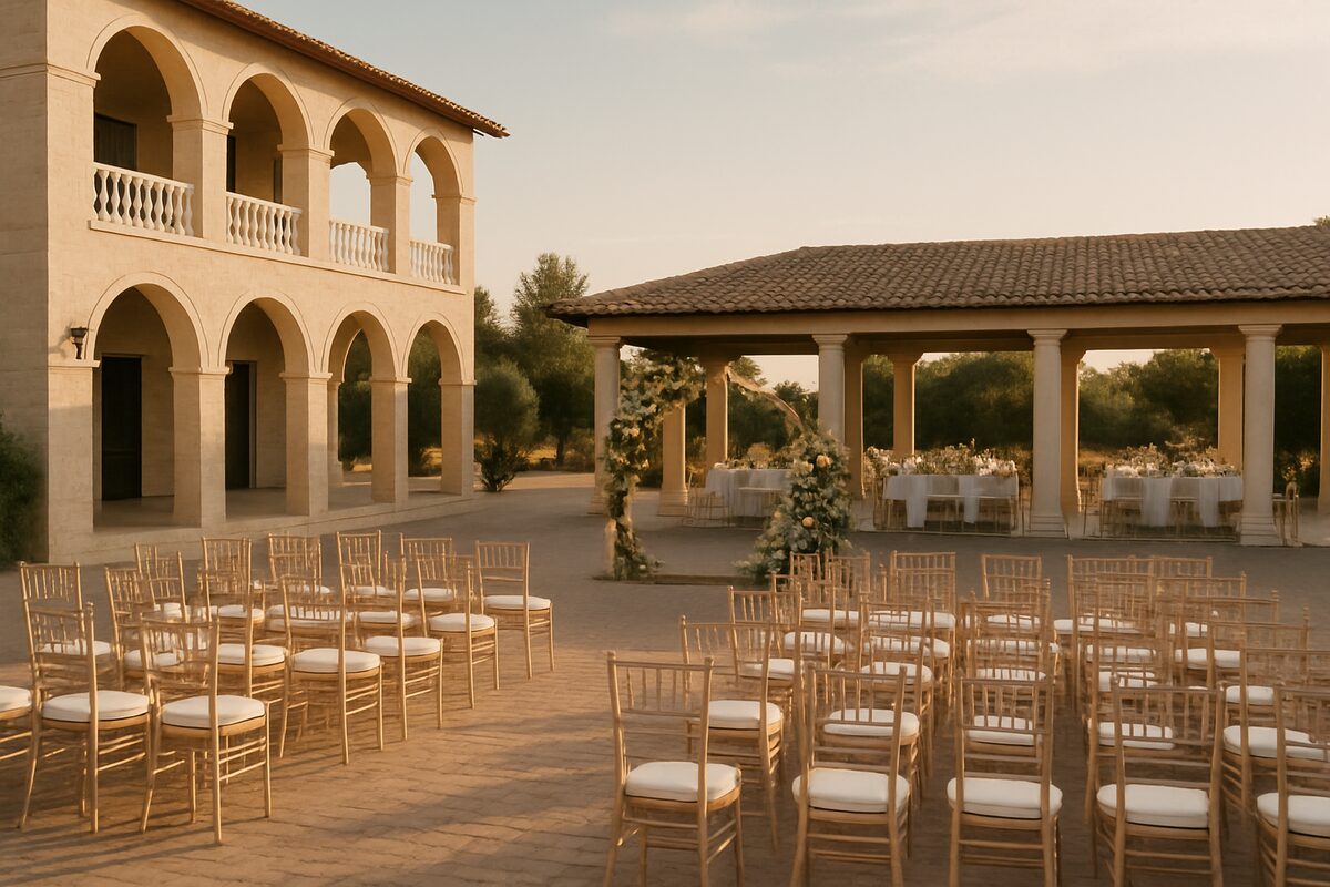 Aradippou Town Hall wedding setting (illustrative)