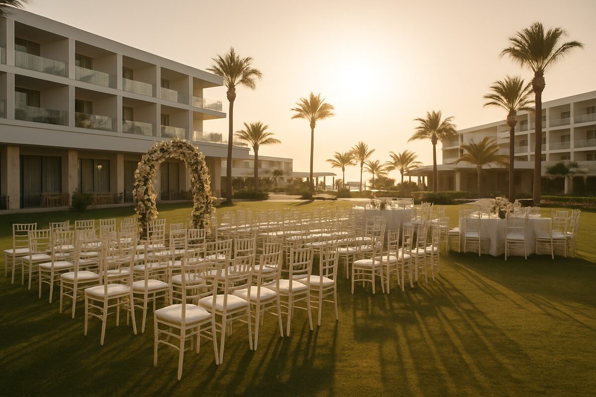 AYA Resort wedding setting (illustrative)