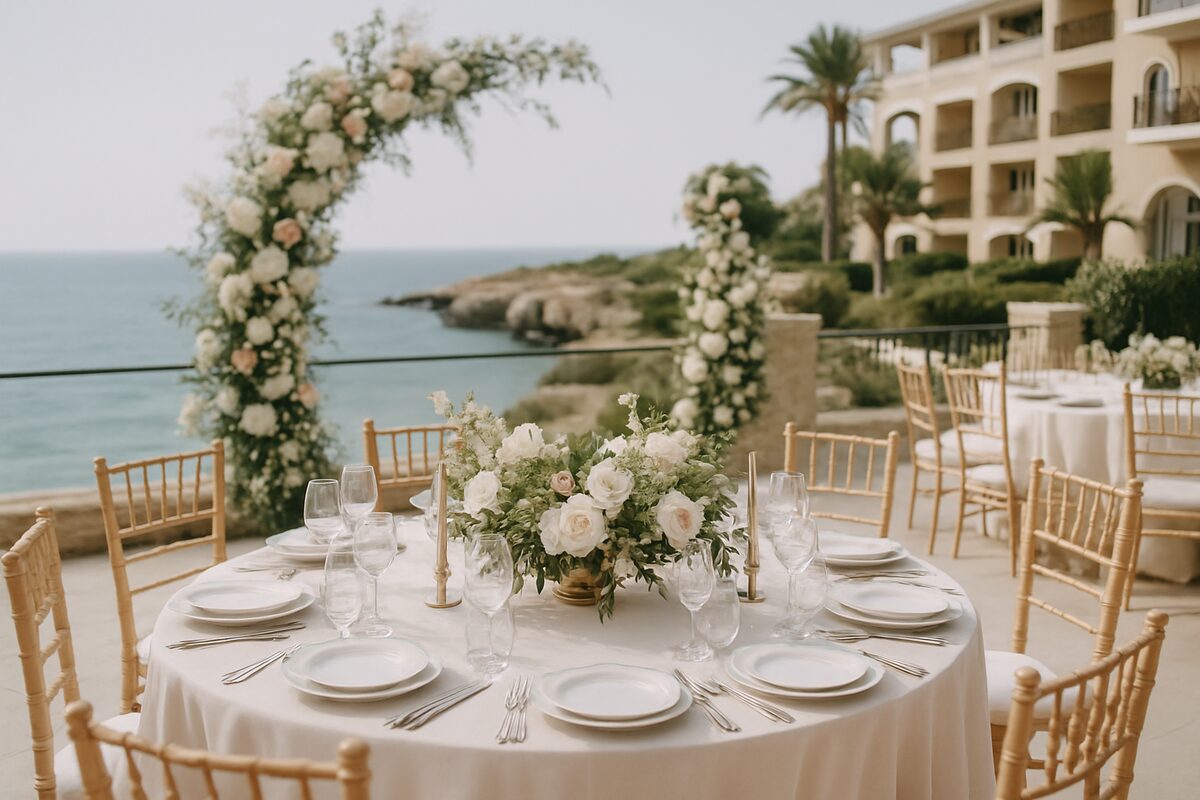 Cap St Georges Hotel & Resort wedding setting (illustrative)