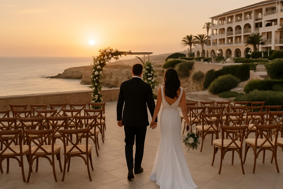 Cap St Georges Hotel & Resort wedding setting (illustrative)