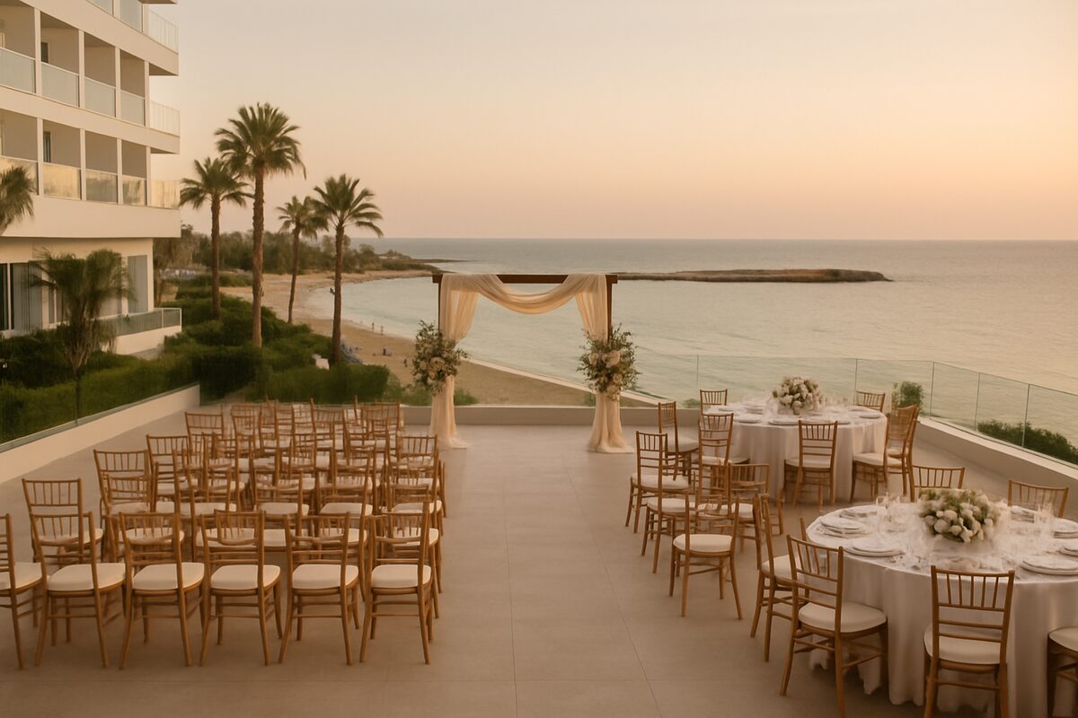 Capo Bay Hotel wedding setting (illustrative)