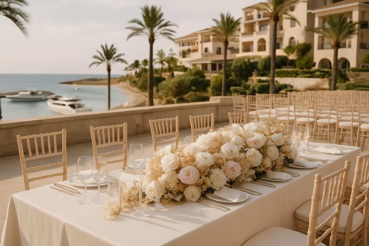 Coral Beach Hotel & Resort wedding setting (illustrative)