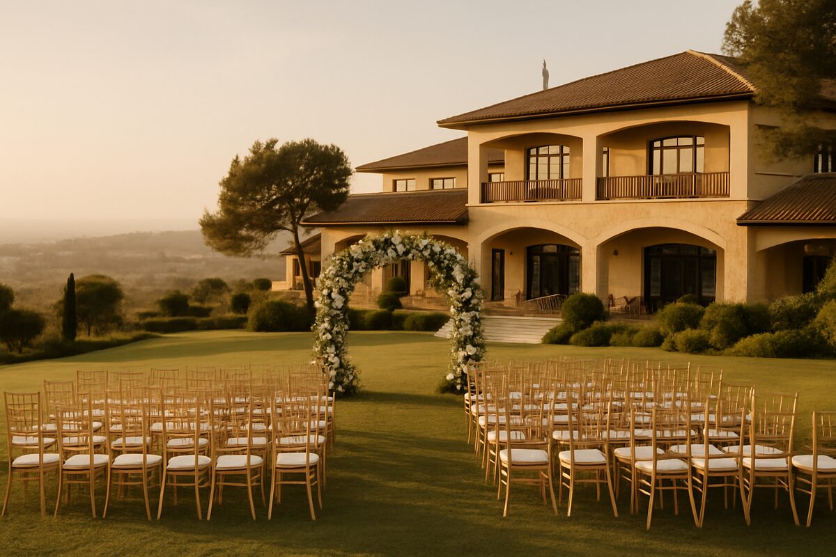 Elea Estate & Golf Resort wedding setting (illustrative)