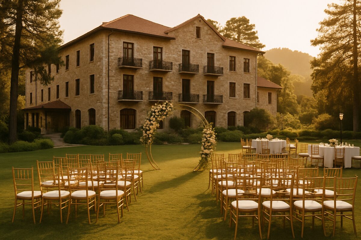 Forest Park Hotel wedding setting (illustrative)
