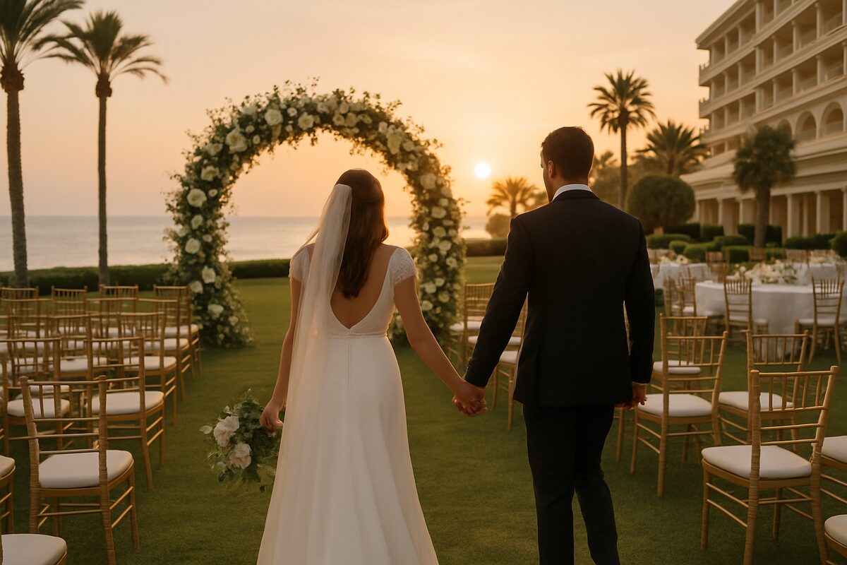 Four Seasons wedding setting (illustrative)