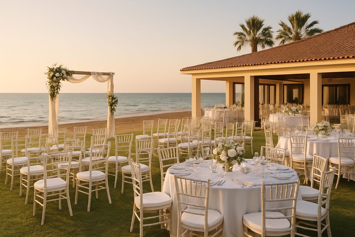Galu Seaside wedding setting (illustrative)