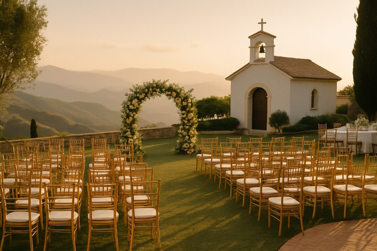 HoneyLi Hill wedding setting (illustrative)
