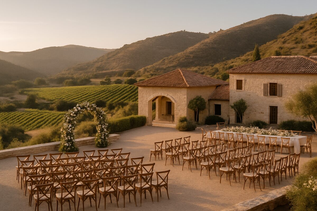 Ktima Christoudia wedding setting (illustrative)