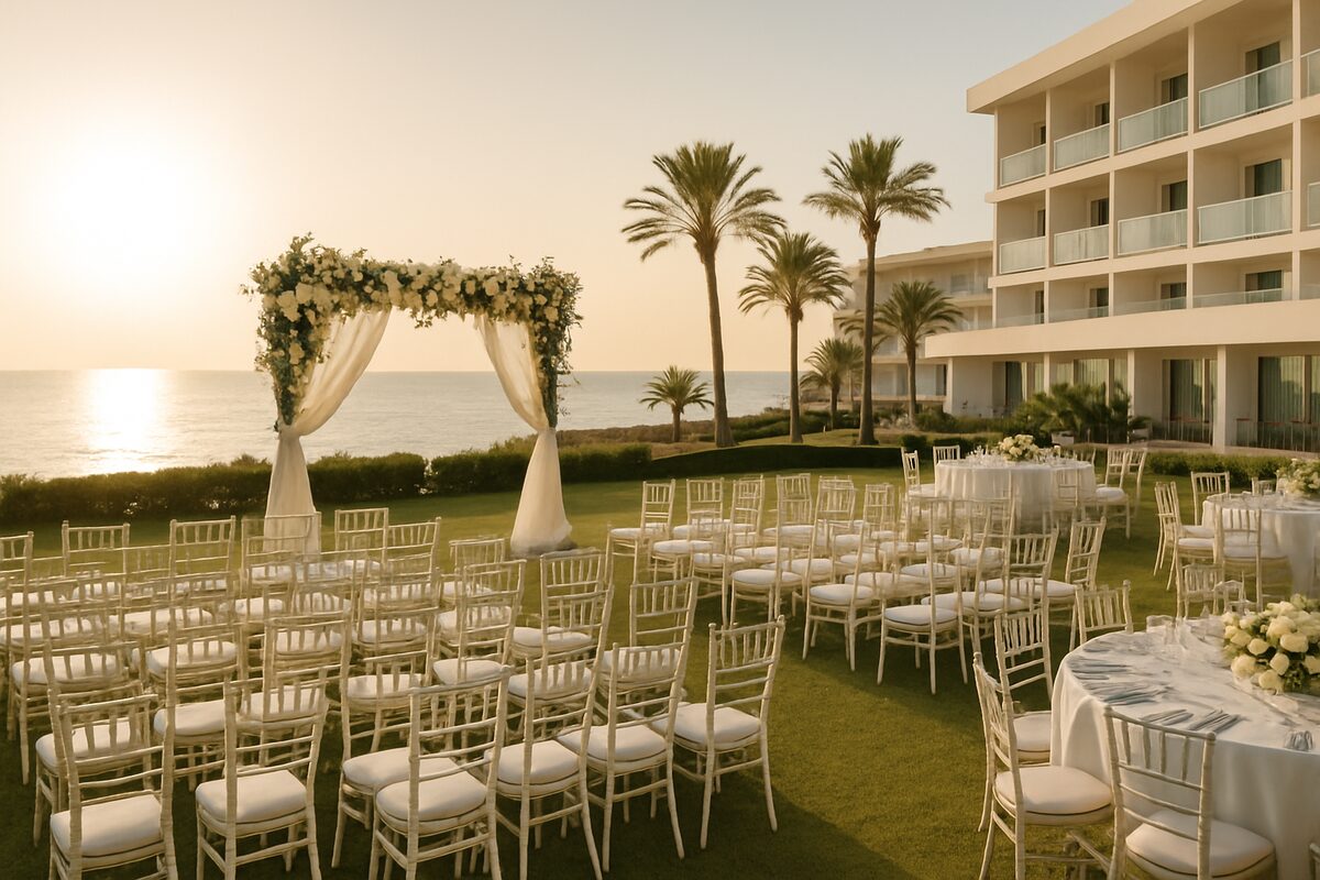 Pernera Beach Hotel wedding setting (illustrative)