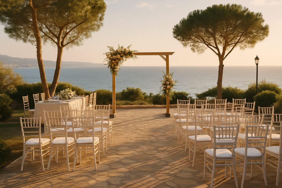Polis Chrysochous Town Hall wedding setting (illustrative)