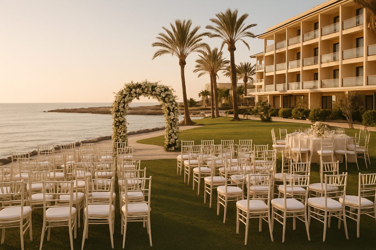 TUI Blue Pioneer Beach Hotel wedding setting (illustrative)