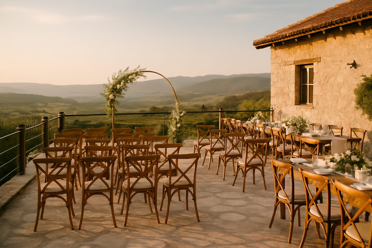 Vasilikon Winery wedding setting (illustrative)