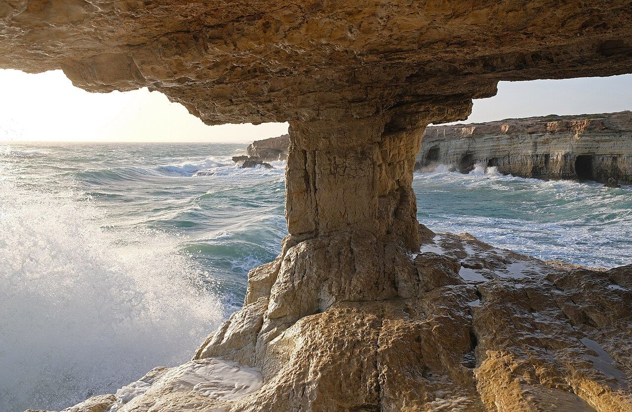 Sea caves boat trip, Cyprus