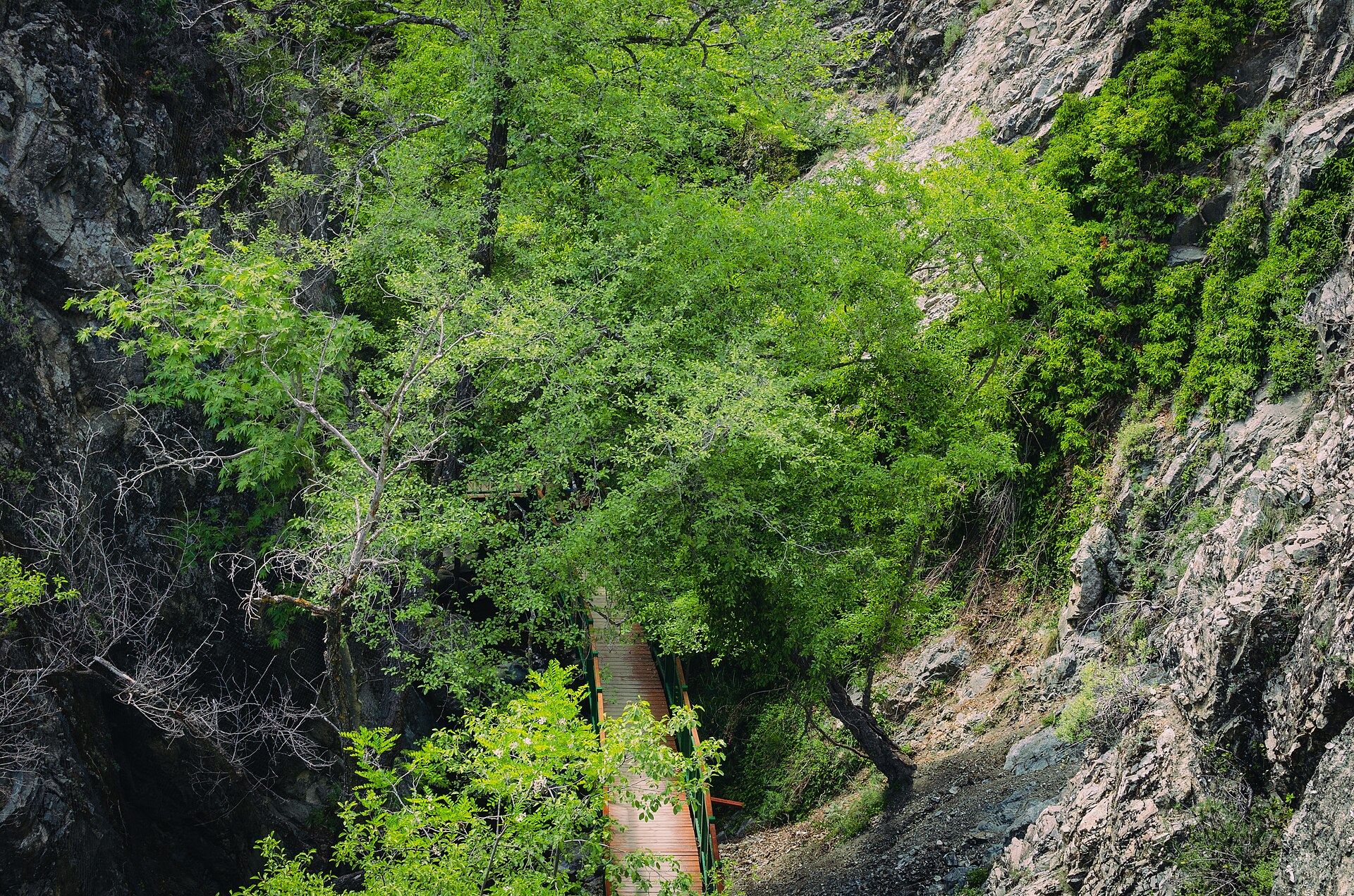Millomeris Waterfall, Platres, Cypr